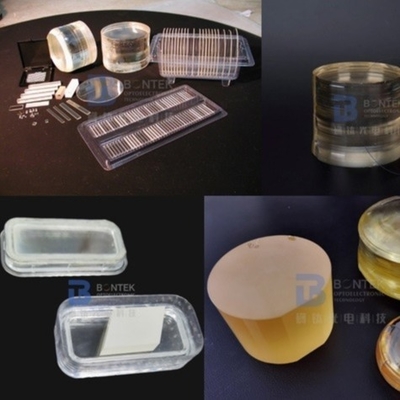 Piezoelectric LiNbO3 ওয়েফার সাবস্ট্রেট 128Y কাট ওরিয়েন্টেশন ফ্ল্যাট খাঁজ সহ