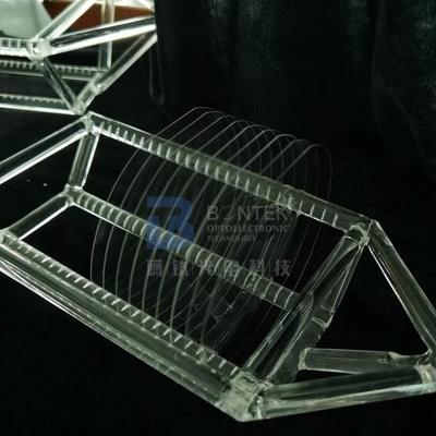 Piezoelectric LiNbO3 সাবস্ট্রেট 128Y কাট ওরিয়েন্টেশন ফ্ল্যাট খাঁজ সহ
